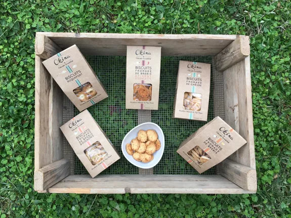 Biscuits apéritifs au Fromage de Vache Tomme des Pyrénées et Poivre noir