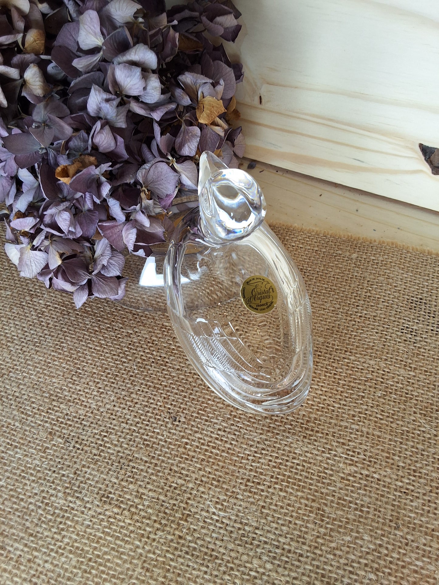 Bonbonnière canard en cristal – Cristal d’Arques