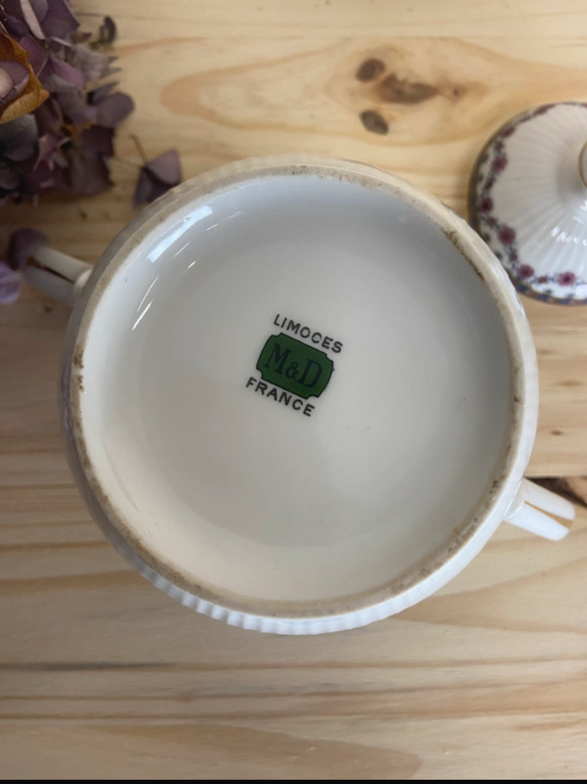 Grand sucrier Porcelaine Limoges