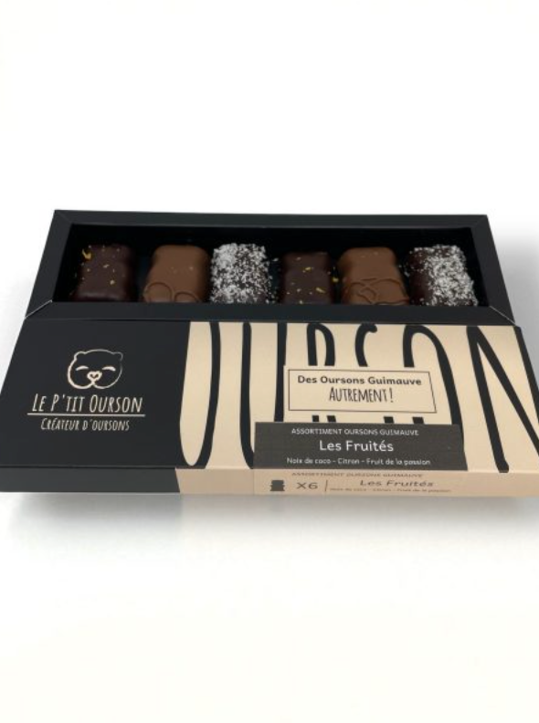 Coffret 6 oursons "Les fruités"