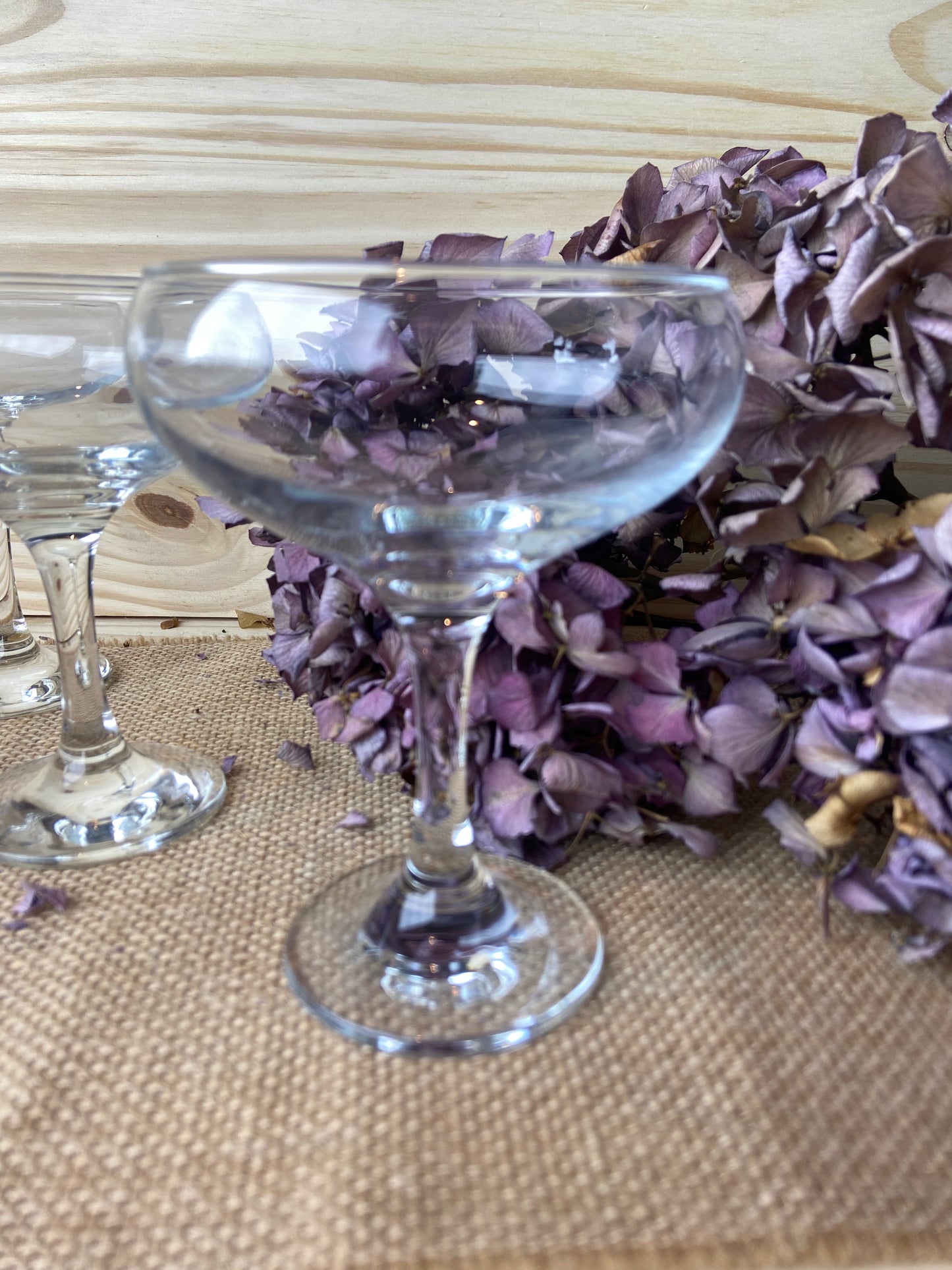 Lot de 4 verres à cocktail sur pied