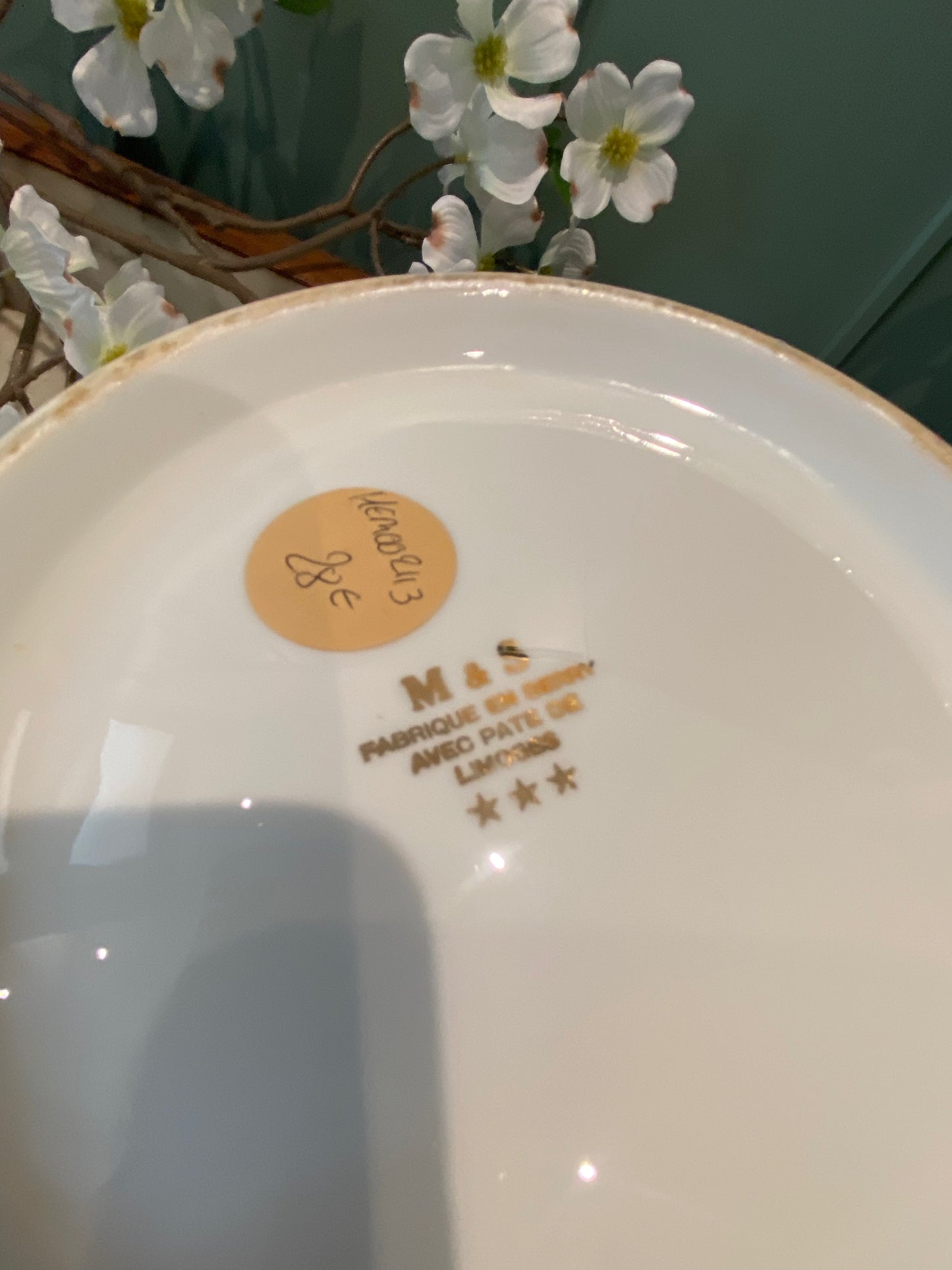 Grande soupière en pâte de Limoges