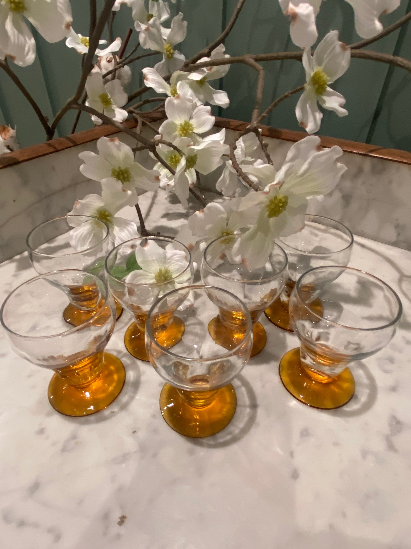 6 petits verres à liqueur
