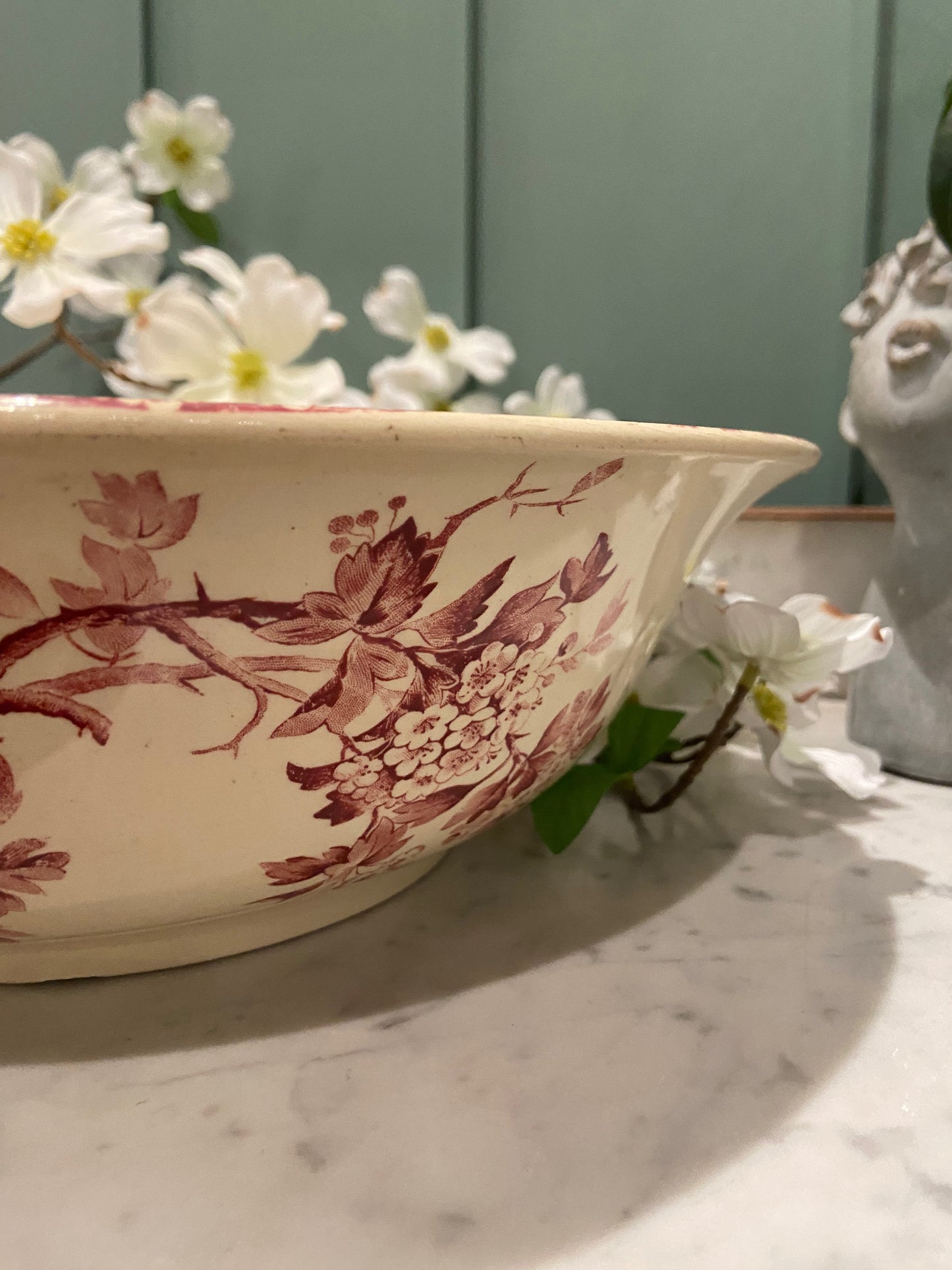 Broc et cuvette en porcelaine de Gien