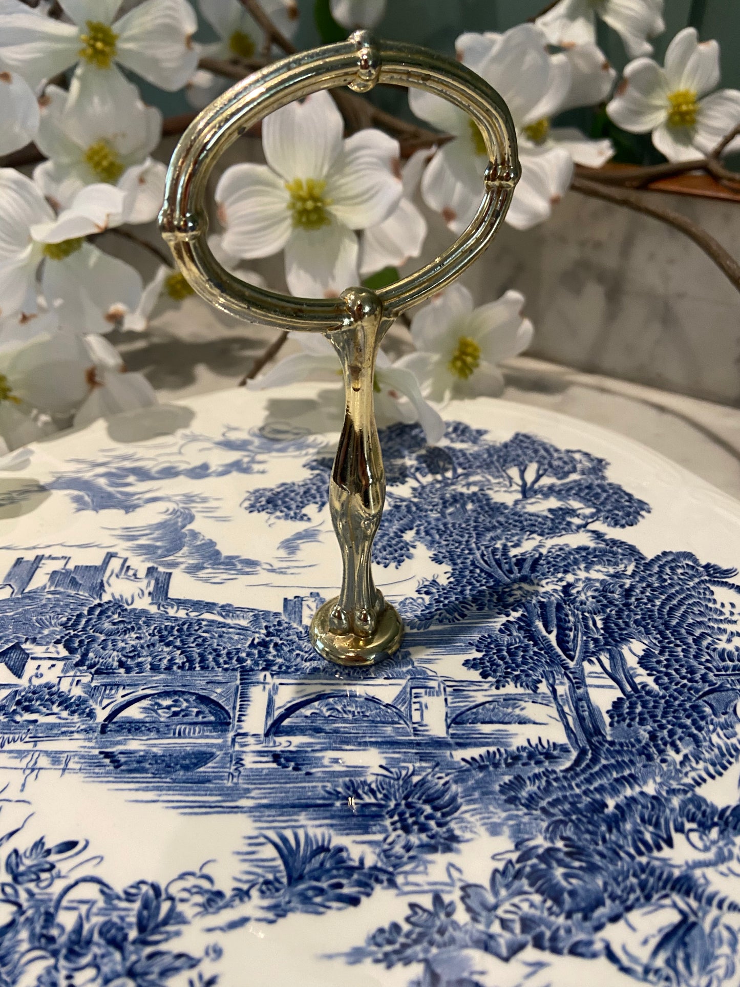 Présentoir rond à gâteau en céramique