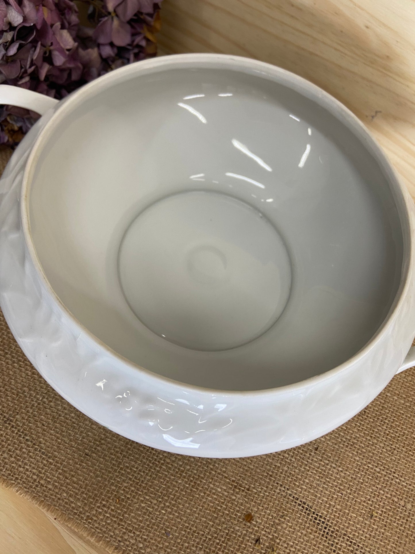 Soupière Porcelaine SFP Fleurs bleues