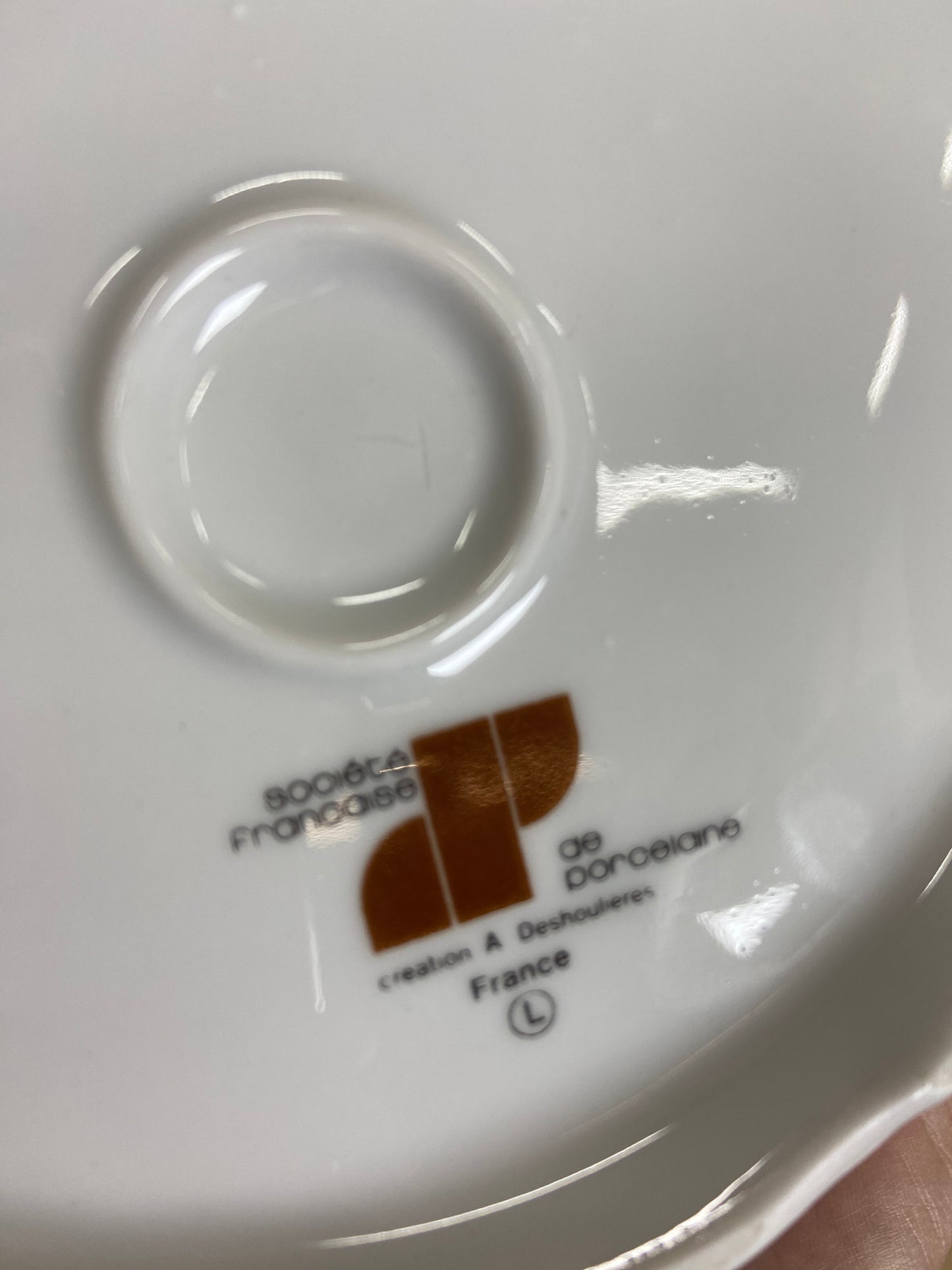 Soupière Porcelaine SFP Fleurs bleues