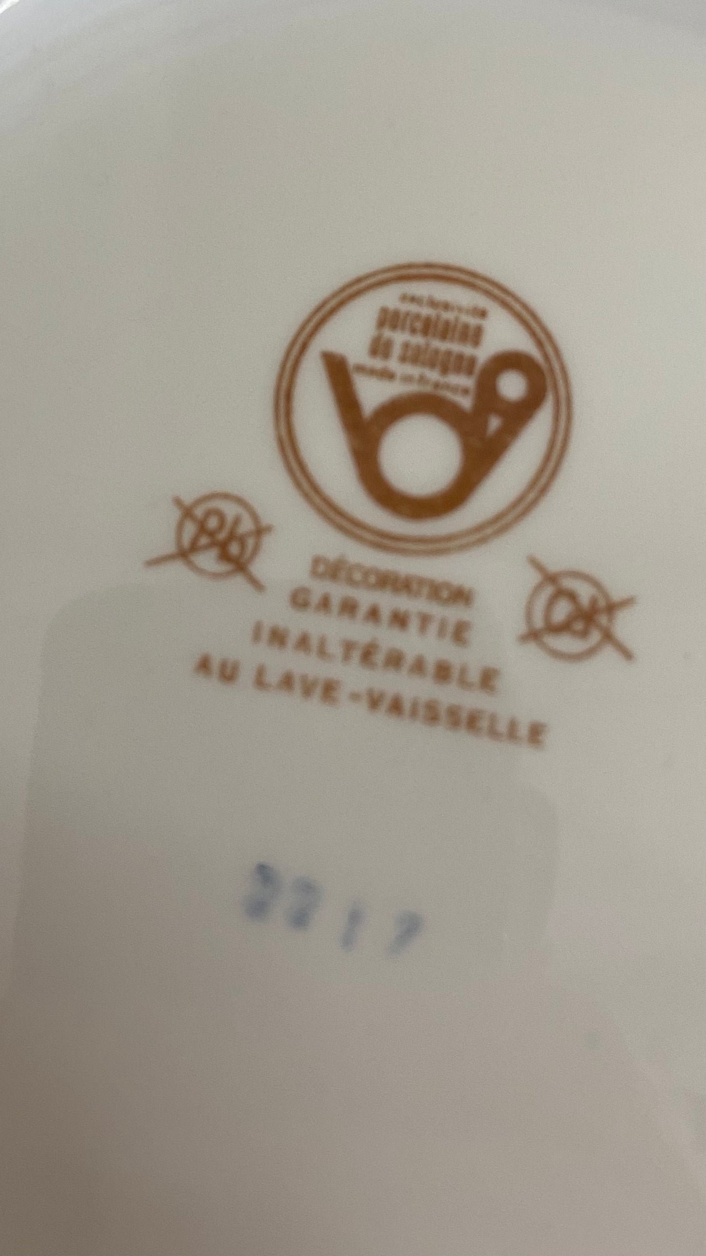 Saladier Rond Porcelaine de Sologne