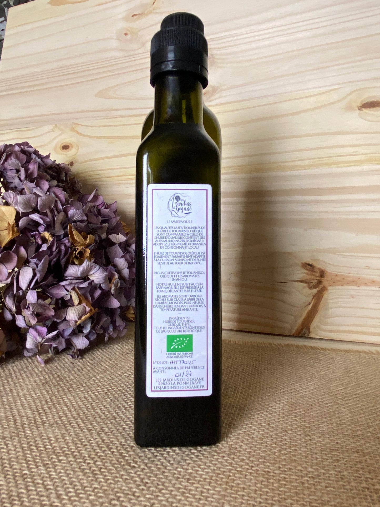 Huile de Tournesol Oléique infusée