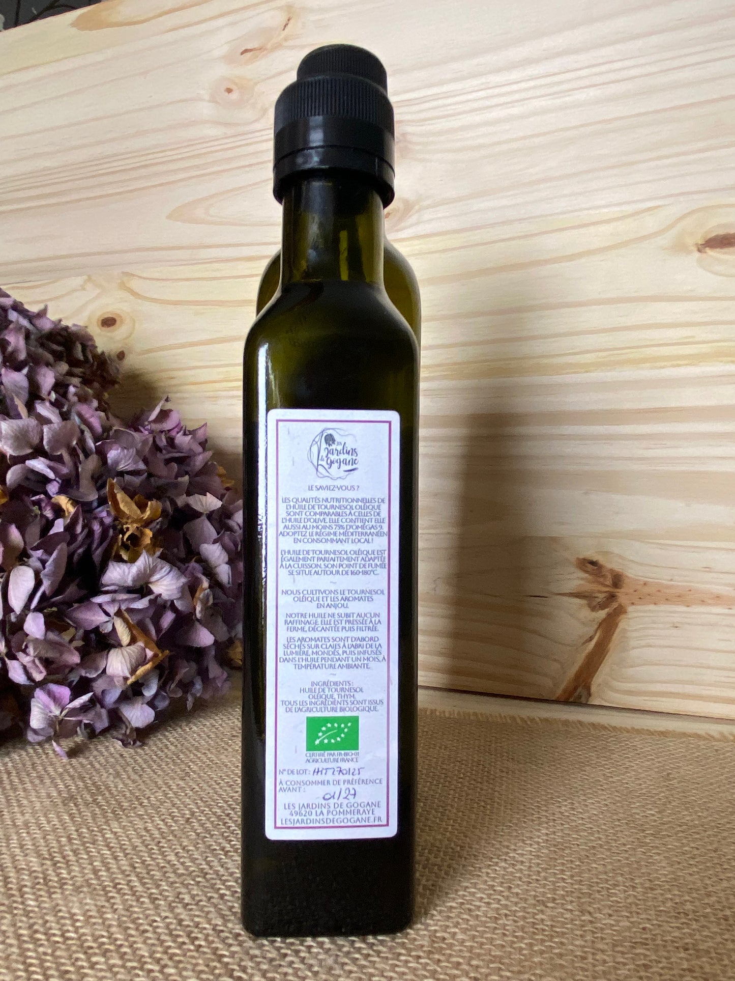 Huile de Tournesol Oléique infusée