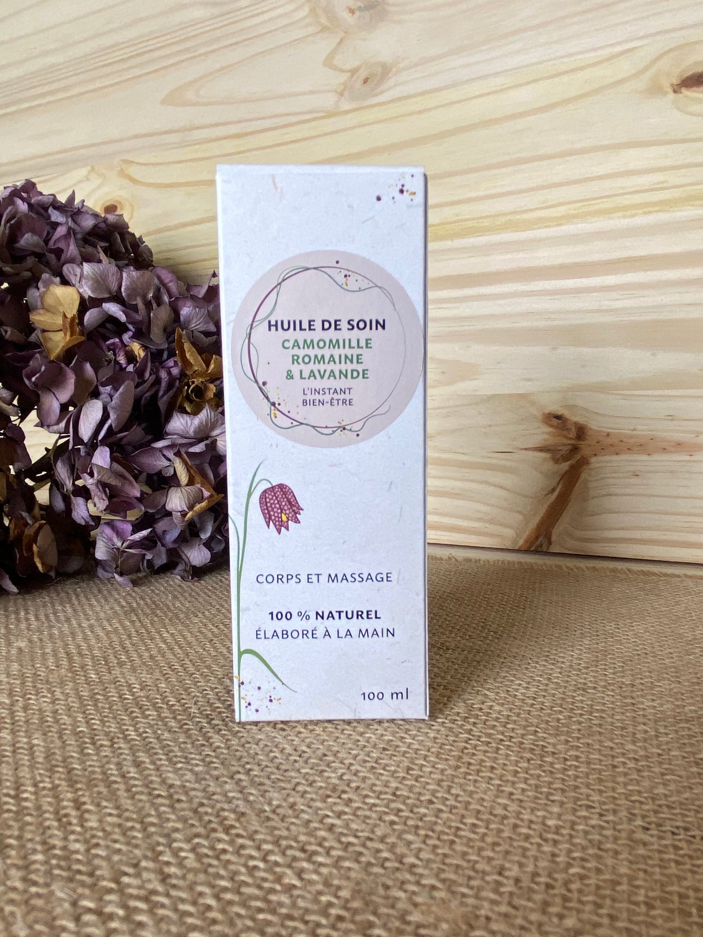 Huile Soin et massage Camomille Lavande - 100 ml