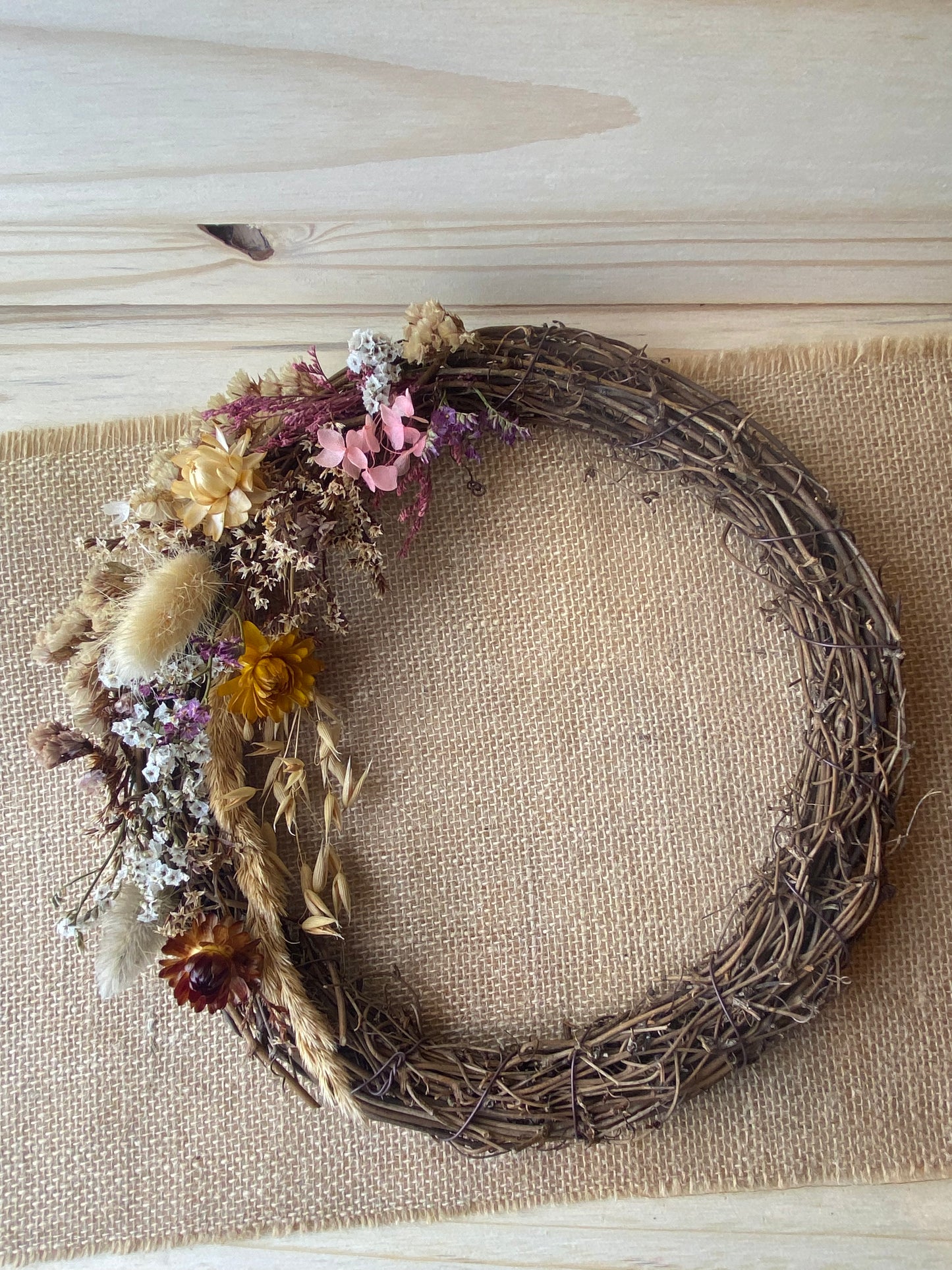 Couronne Fleurs Séchées