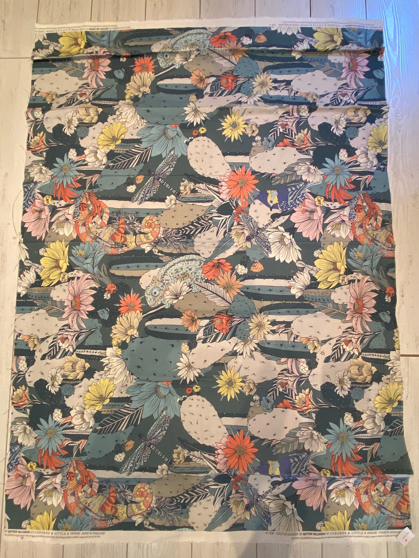 Chute de Tissu "CACTUS GARDEN"