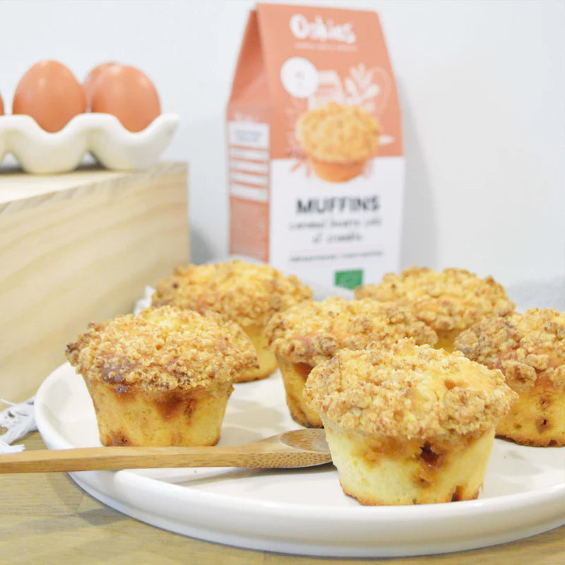 Muffins Caramel Beurre Salé et Crumble