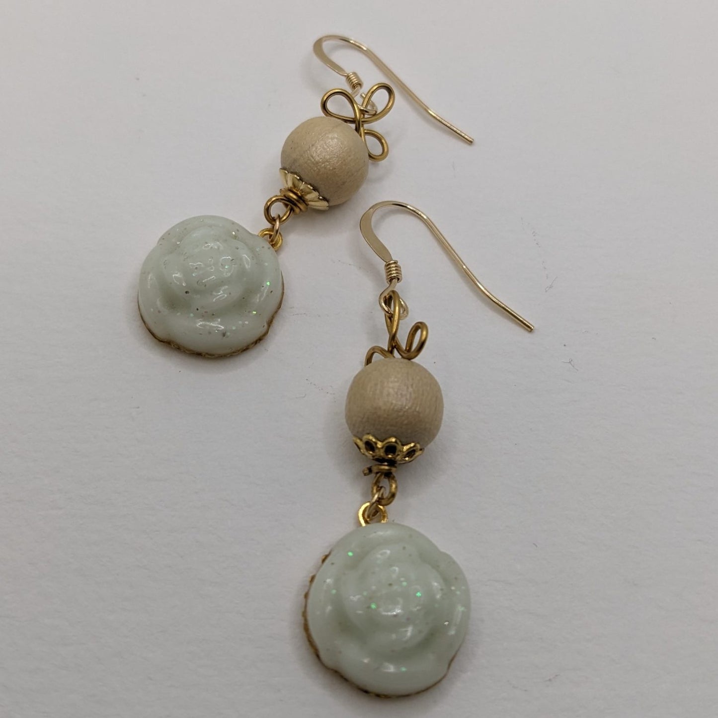 Boucles « Douce rose »
