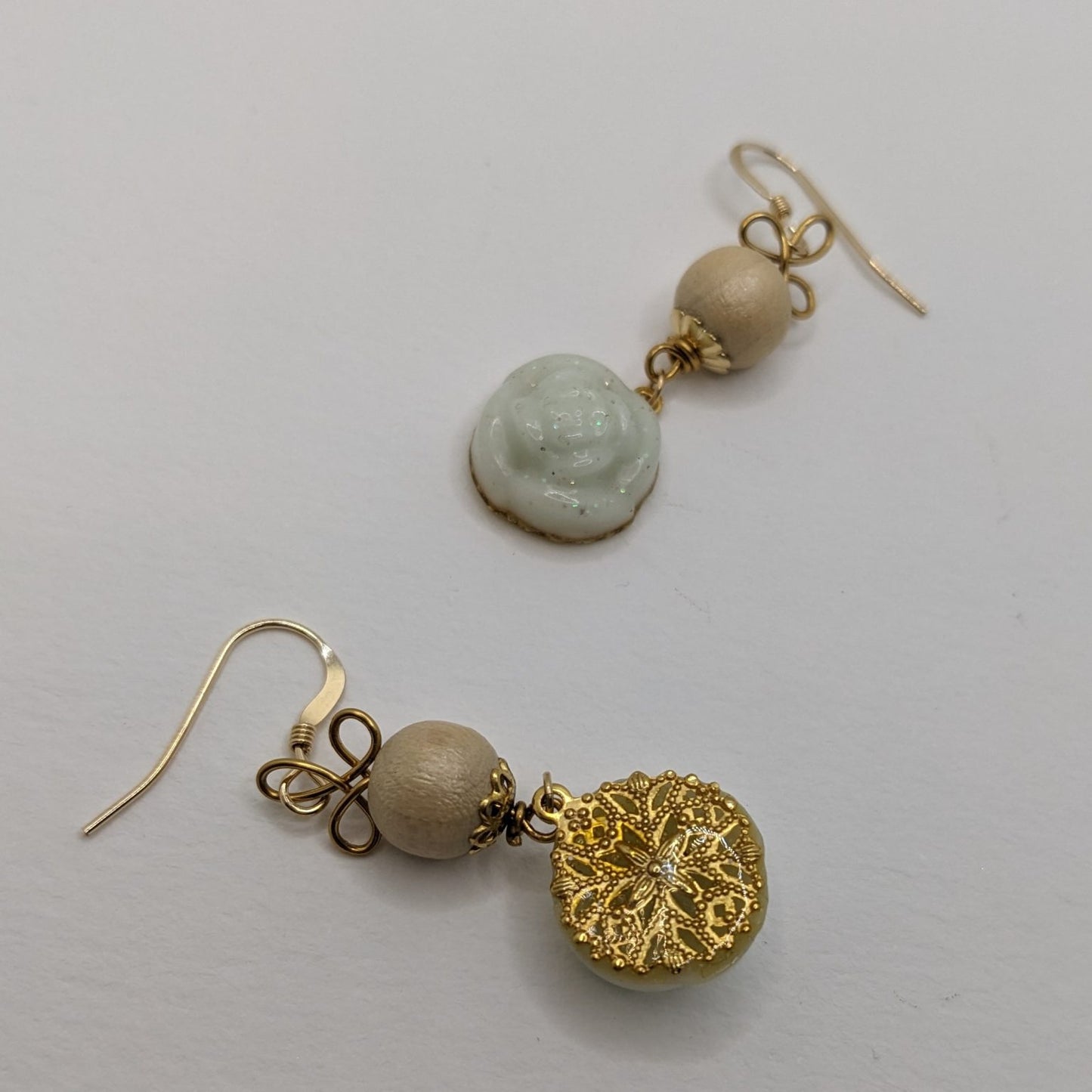Boucles « Douce rose »