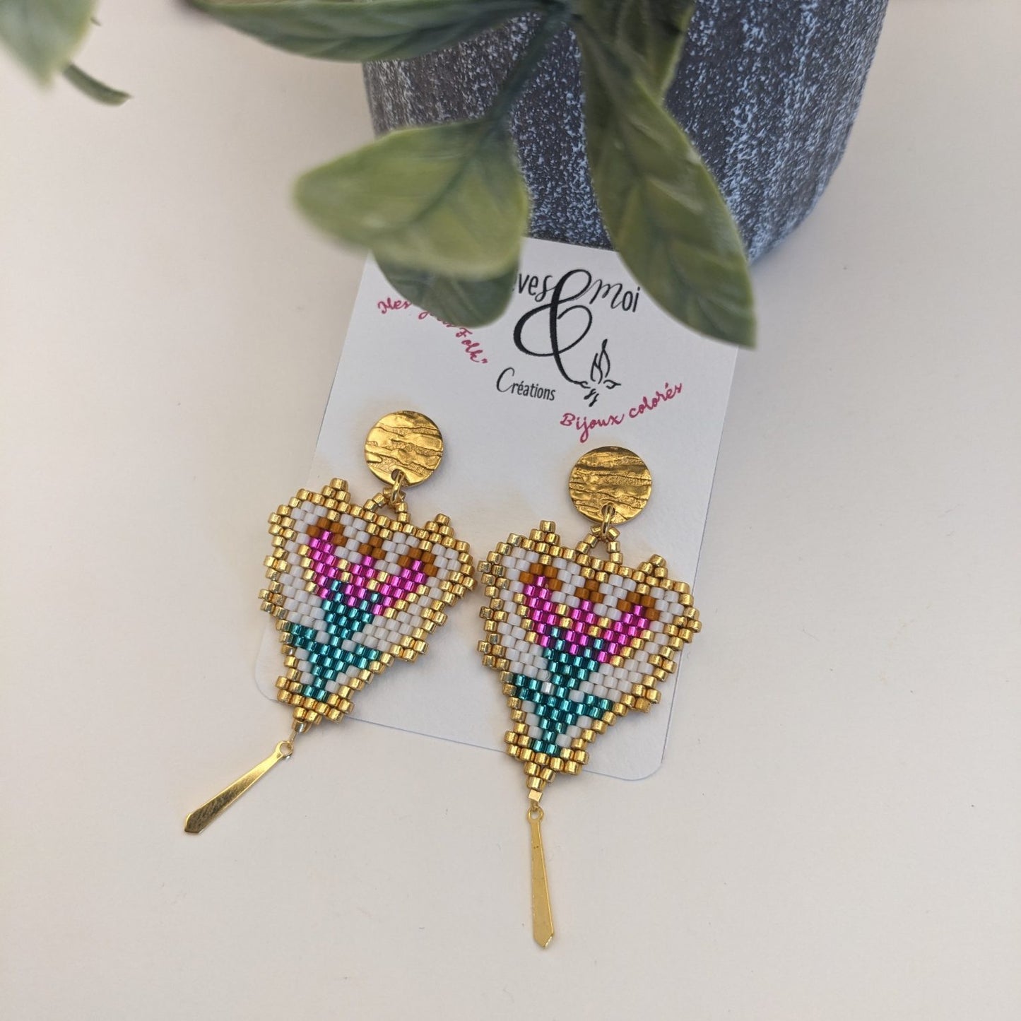 Boucles « Pink Flowers »