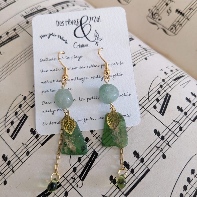 Boucles « joli trésor » n°5