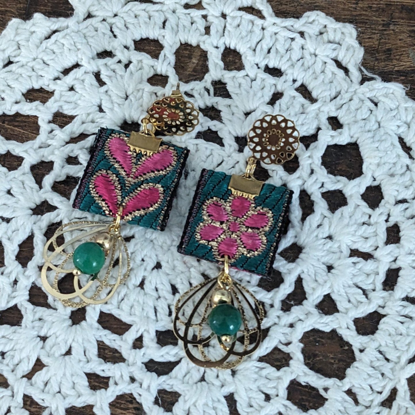 Boucles « Indian Folk n°3 »