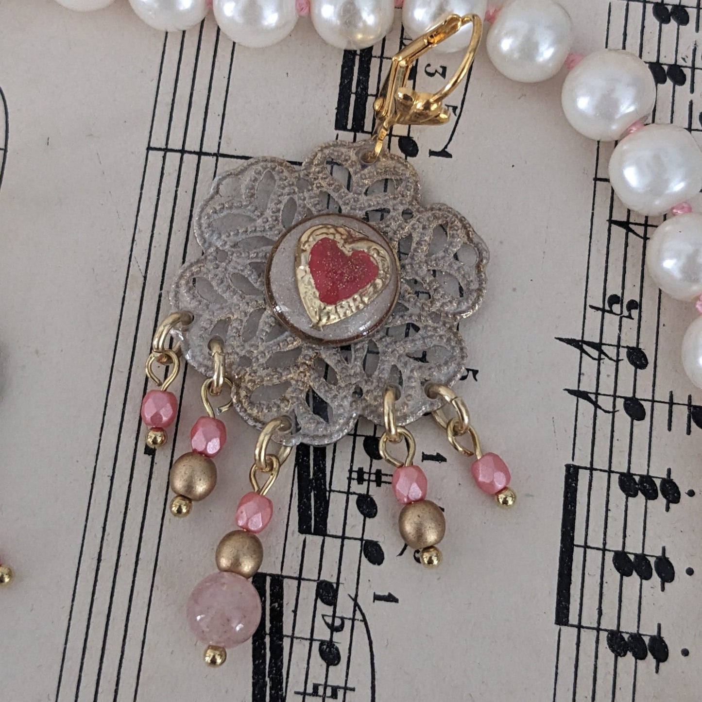 Boucles « Artistic heart »