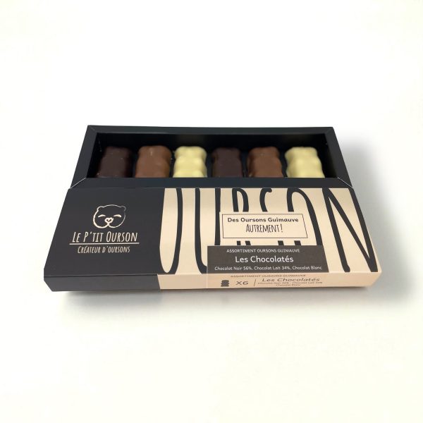 Coffret 6 oursons "Les chocolatés"