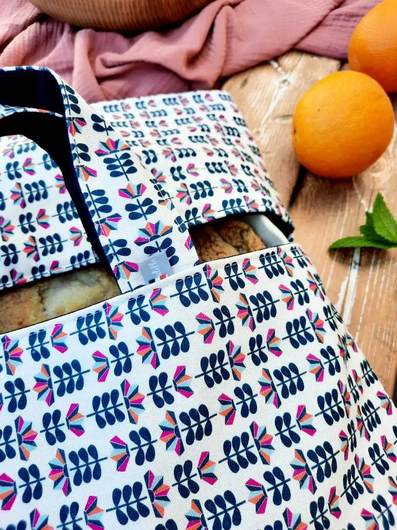 Sac pour tarte réversible en toile de coton épais