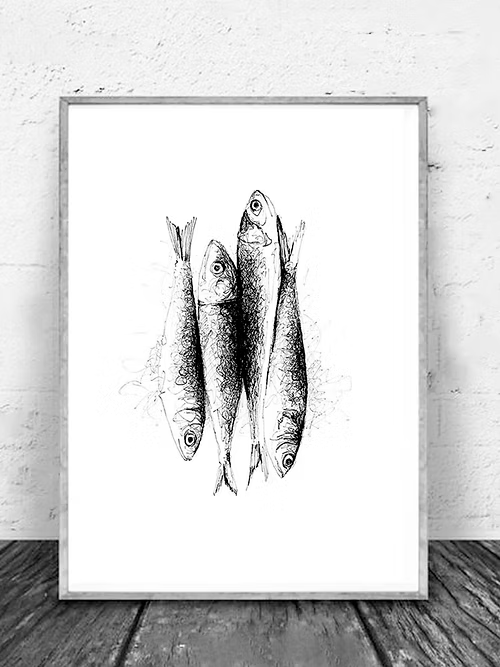 Affiche SARDINES, format A4