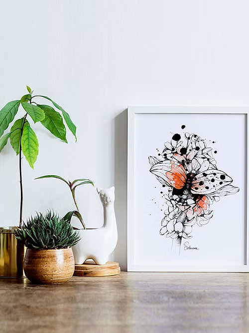 Affiche A4 - COCCINELLE -illustration
