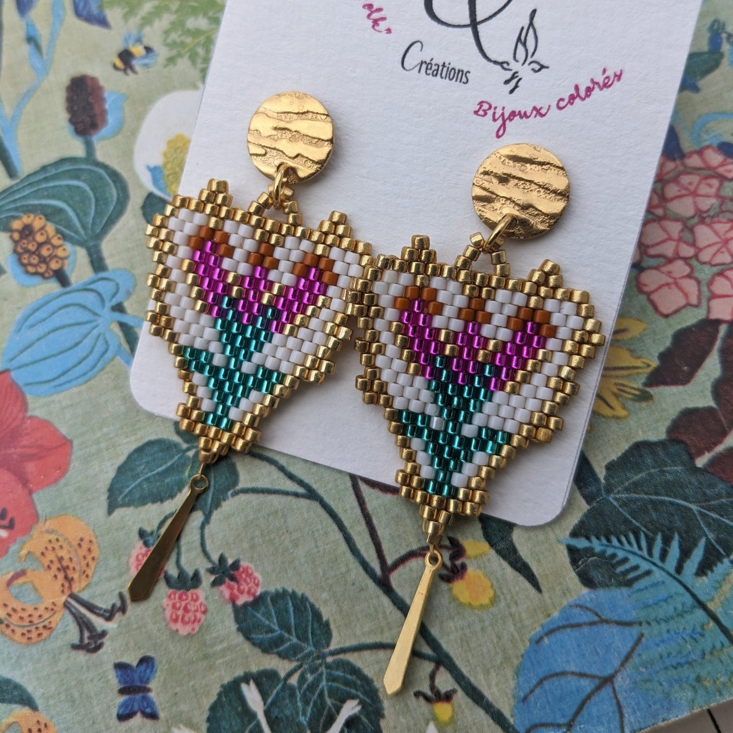 Boucles « Pink Flowers »