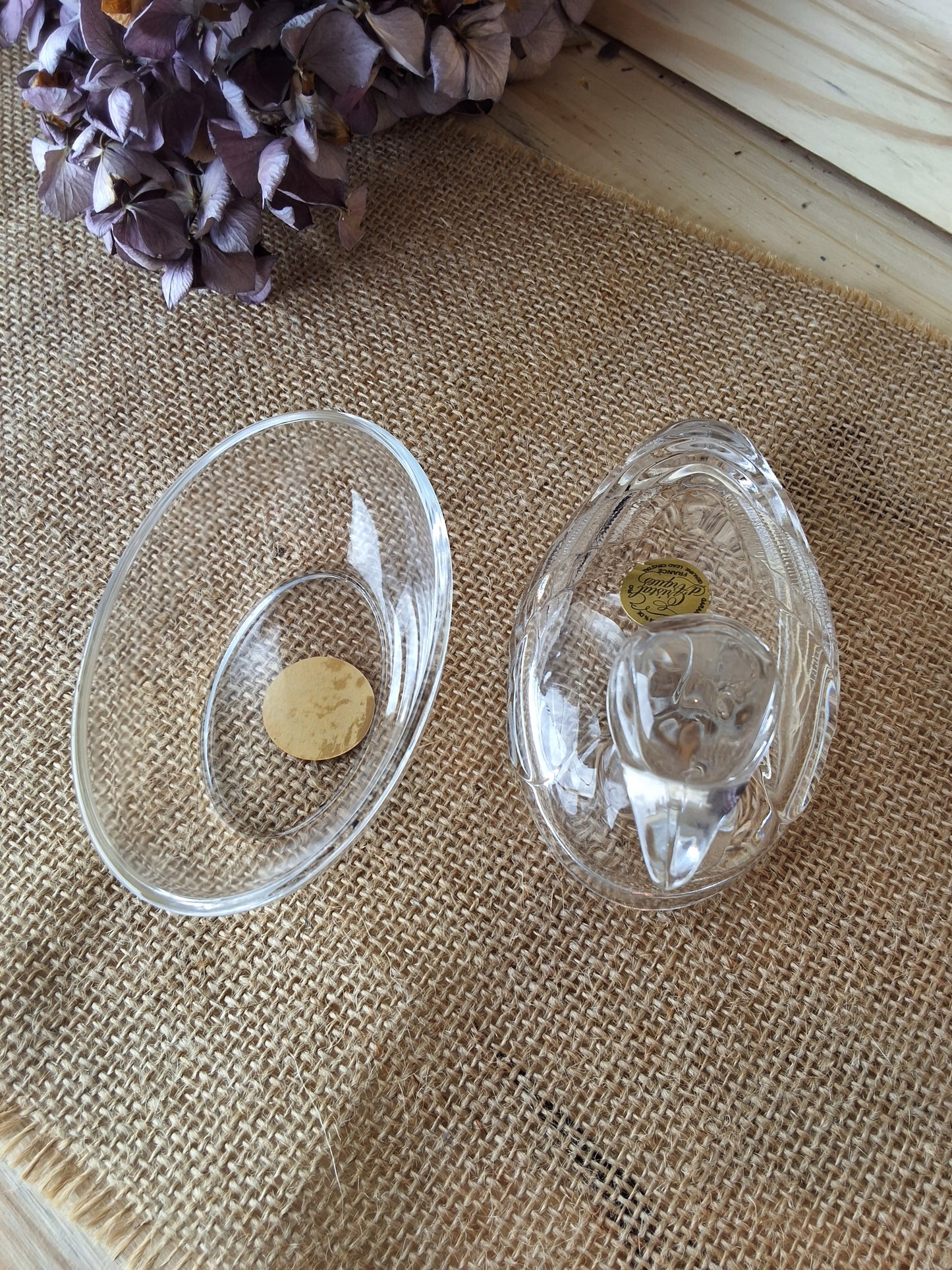 Bonbonnière canard en cristal – Cristal d’Arques
