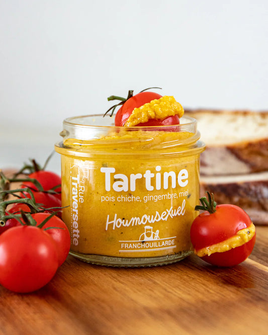 Tartinable Pois chiche au gingembre et au miel