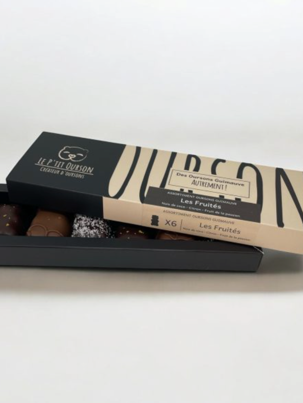 Coffret 6 oursons "Les fruités"