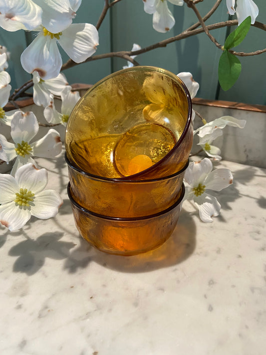 Bols LEVER en verre ambré