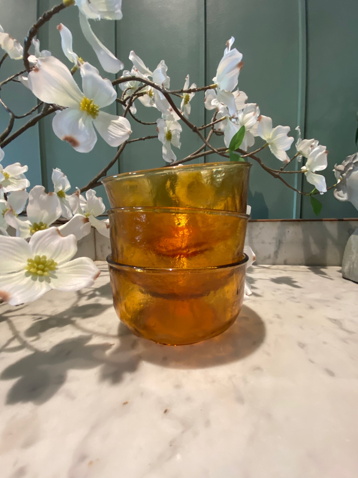 Bols LEVER en verre ambré