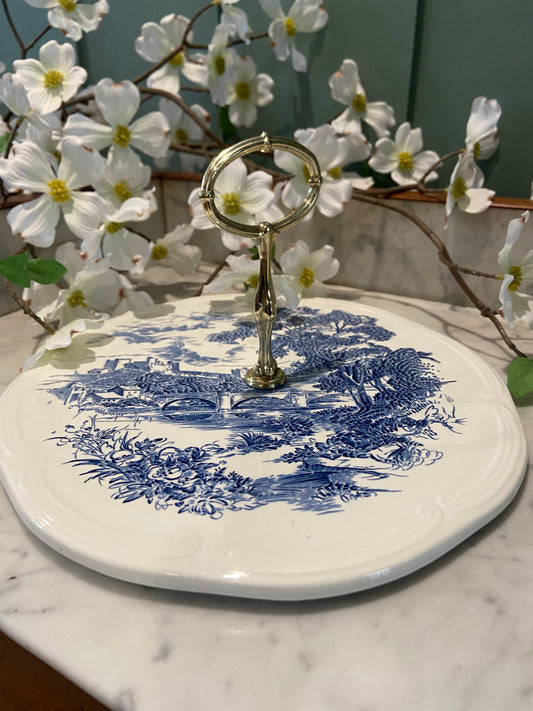 Présentoir rond à gâteau en céramique