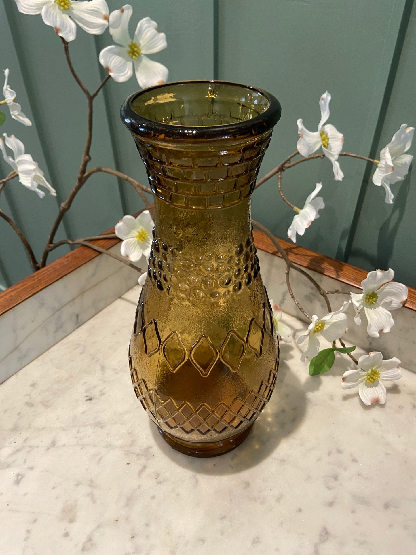 Grand vase haut fumé