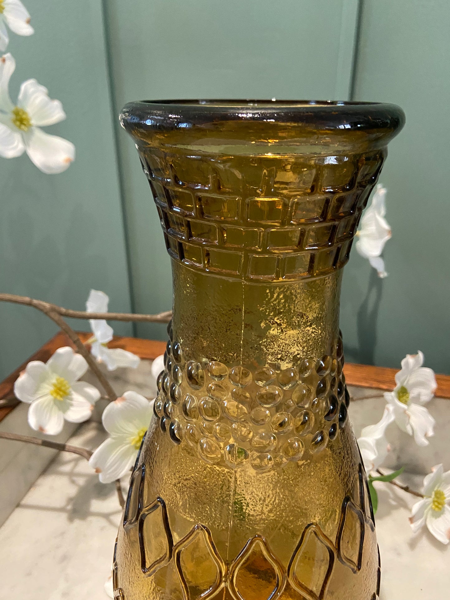 Grand vase haut fumé