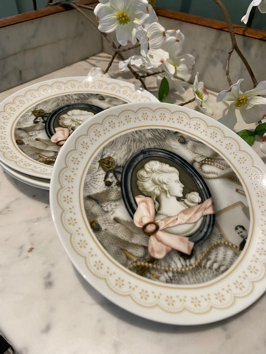 Assiettes dessert portrait chic