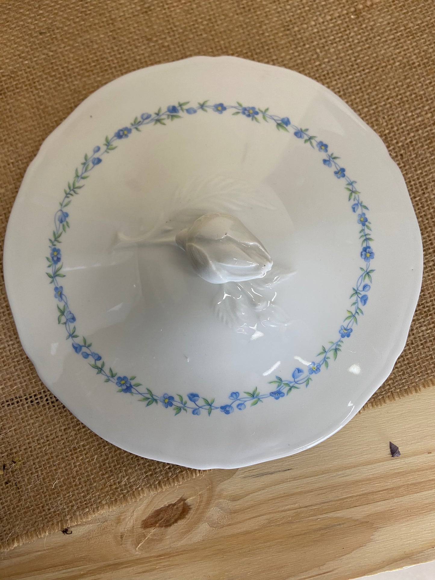 Soupière Porcelaine SFP Fleurs bleues