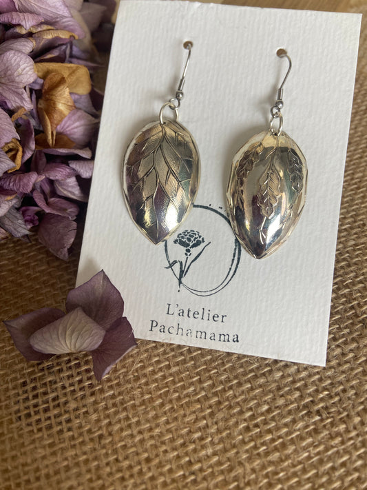 Boucle d'oreille Cuillères Argent