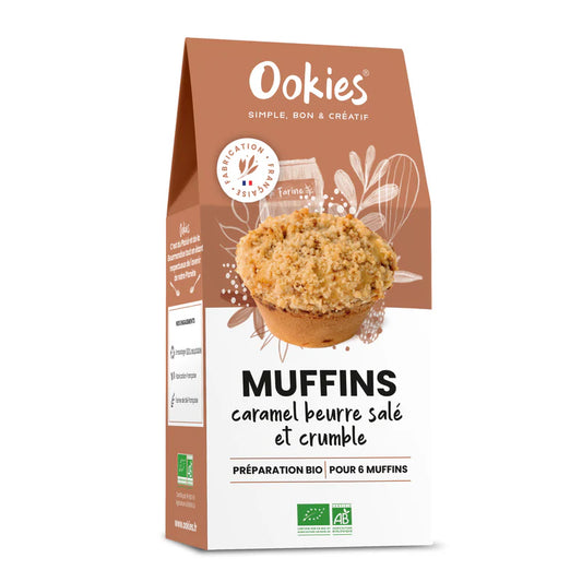 Muffins Caramel Beurre Salé et Crumble