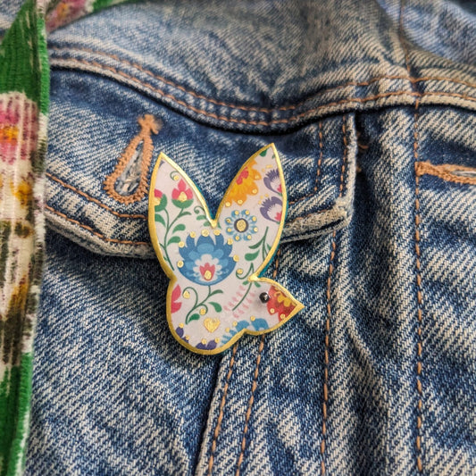 Broche « L’oiseau folk » ♥