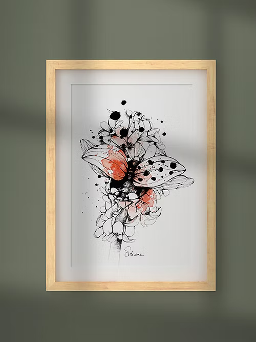 Affiche A4 - COCCINELLE -illustration