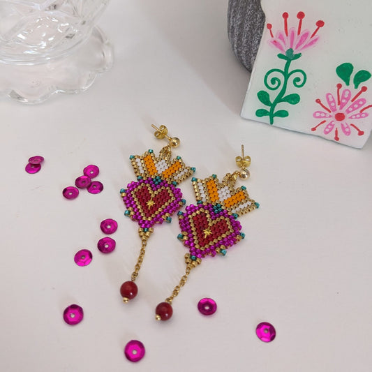 Boucles « Cœur ex-voto » ♥